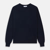 Navy Crew Neck Cashmere Jumper