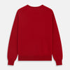 Deep Red Crew Neck Cashmere Jumper