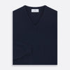 Navy V-Neck Cashmere Jumper