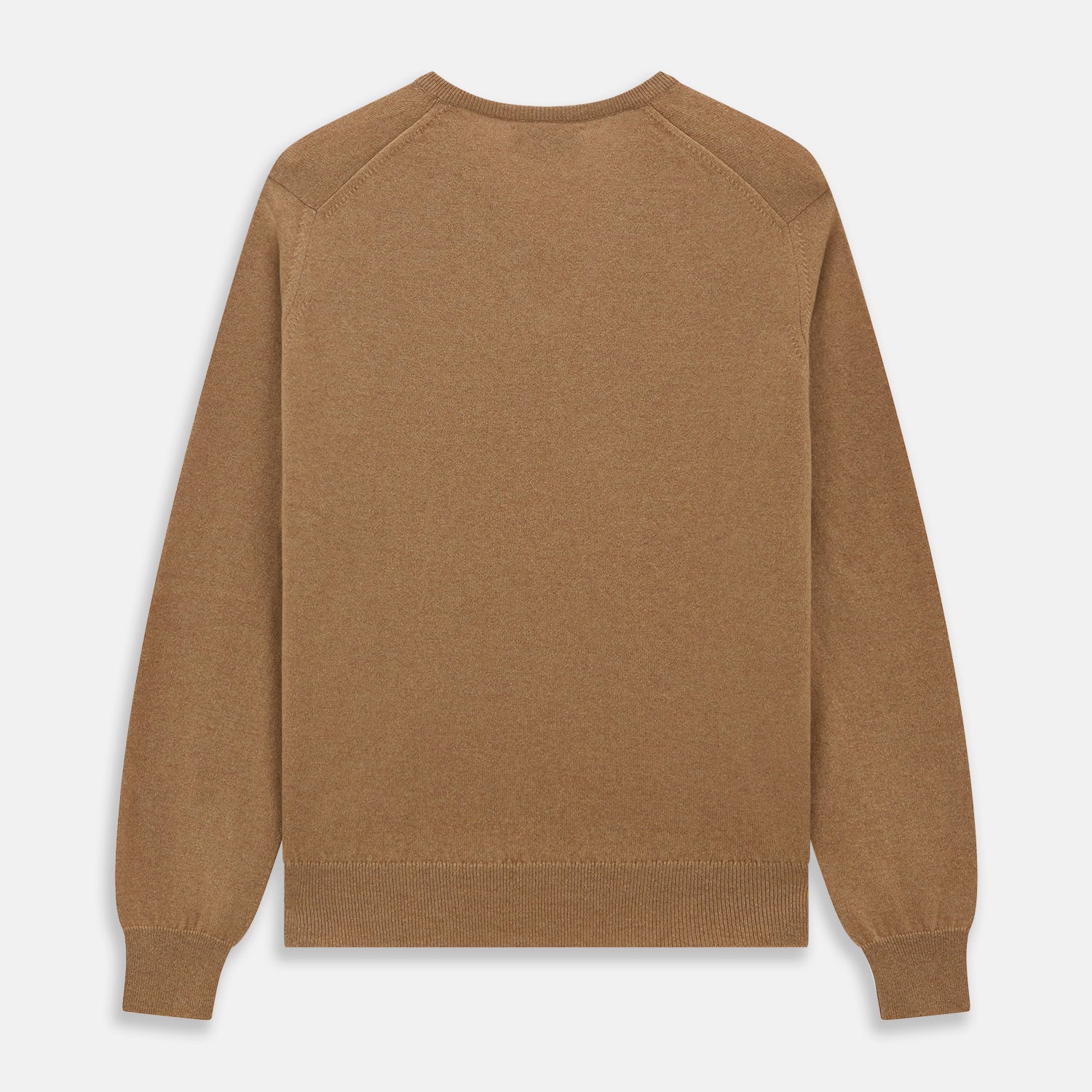 Natural V-Neck Cashmere Jumper
