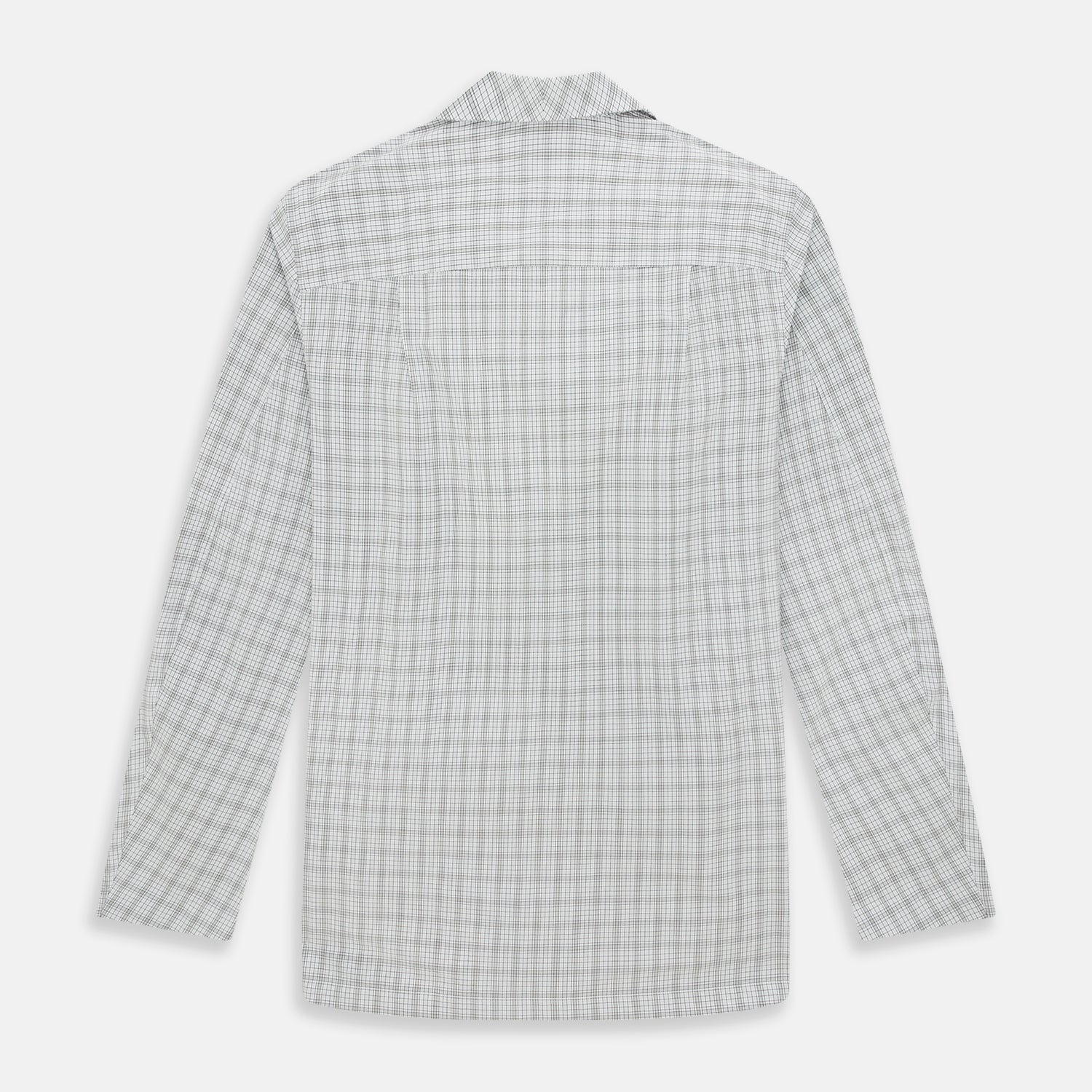 Grey Fine Multi Graph Check Pyjama Shirt