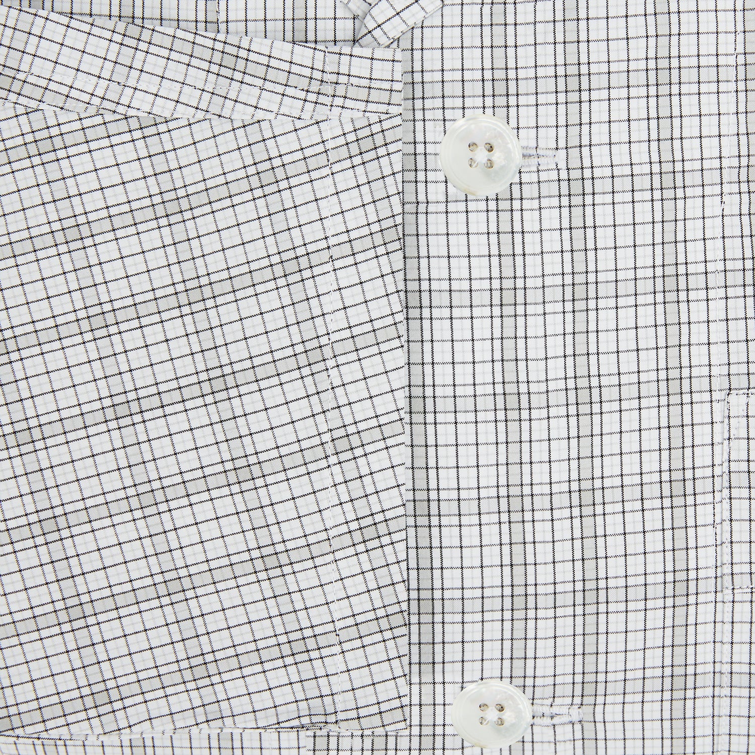 Grey Fine Multi Graph Check Pyjama Shirt