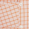 Orange Graph Overlay Check Pyjama Shirt