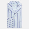 Blue Track Stripe Pyjama Shirt