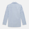 Blue Track Stripe Pyjama Shirt