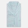 Green and Blue Shadow Pinstripe Pyjama Shirt
