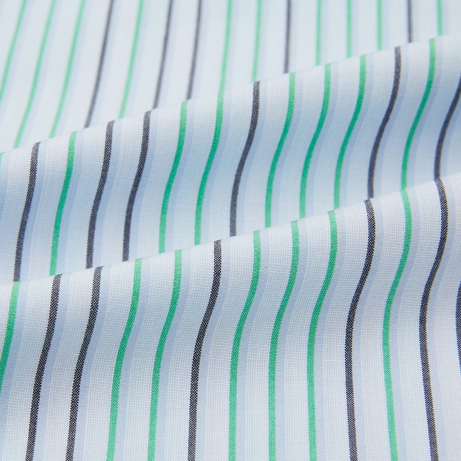 Green and Blue Shadow Pinstripe Pyjama Shirt
