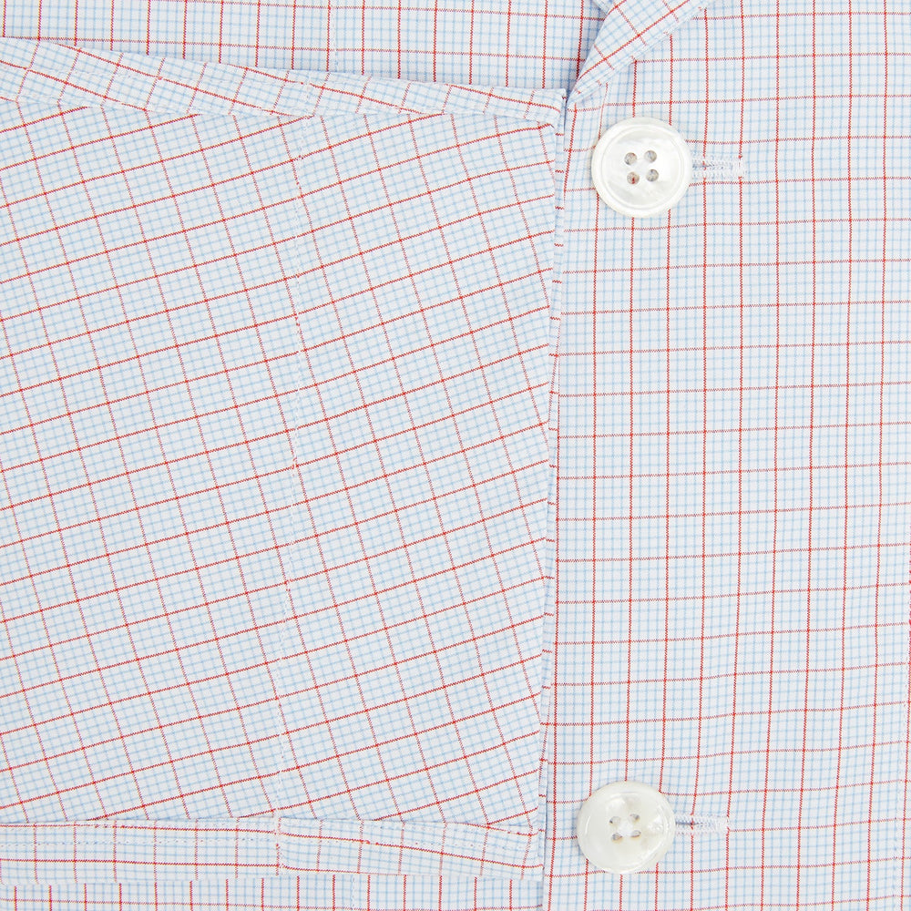 Red Multi Graph Check Pyjama Shirt