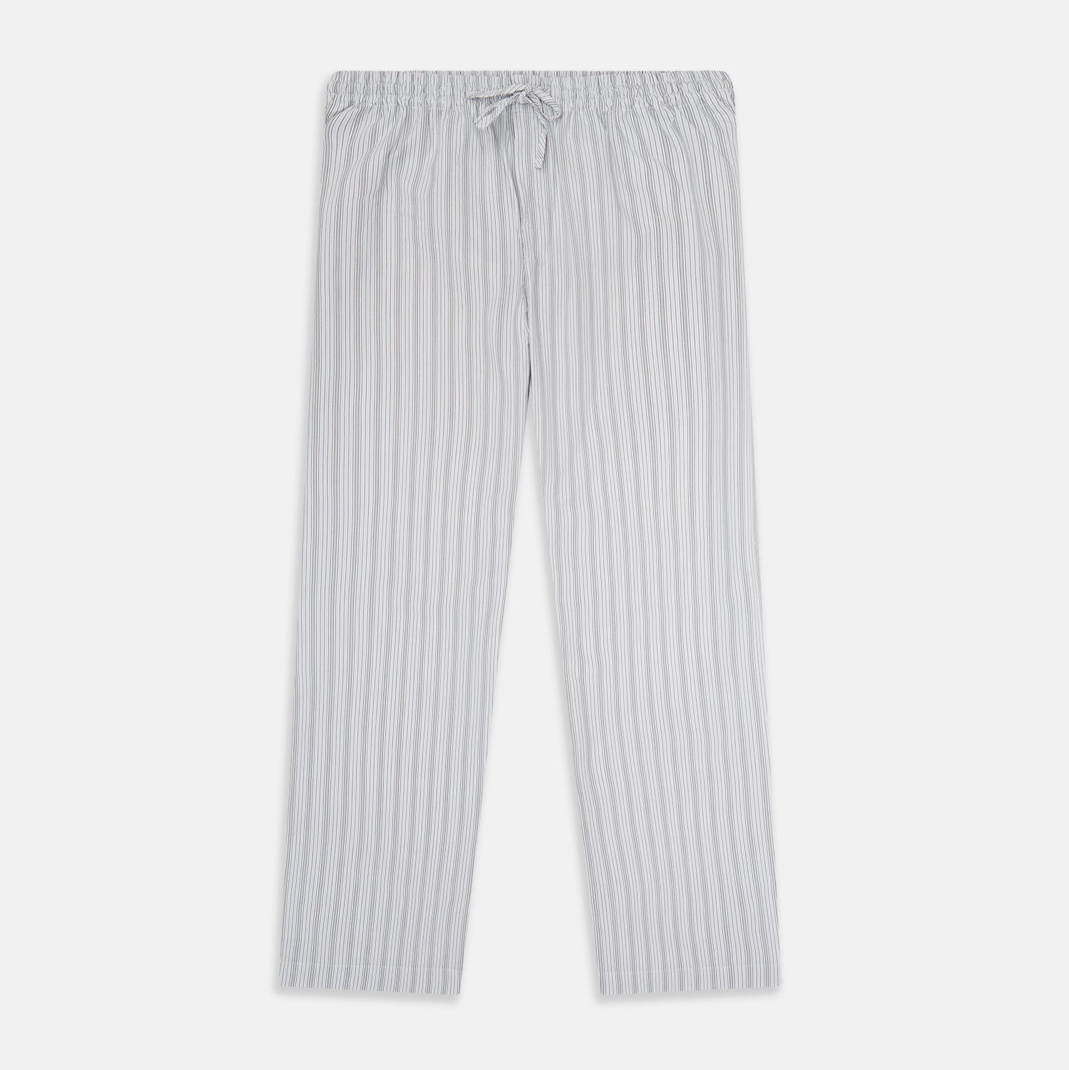 Grey Fine Track Stripe Pyjama Trousers