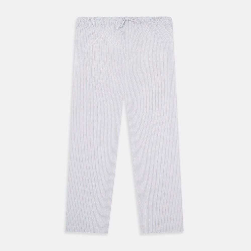 Red Multi Pinstripe Pyjama Trousers