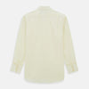 Cream Cotton Shirt with T&A Collar and Double Cuffs