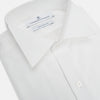 White Cotton Dress Shirt with Wing Collar and Double Cuffs