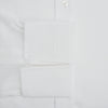 White Cotton Dress Shirt with Wing Collar and Double Cuffs