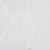 Tailored Fit Plain White Cotton Shirt with Kent Collar and 3-Button Cuffs