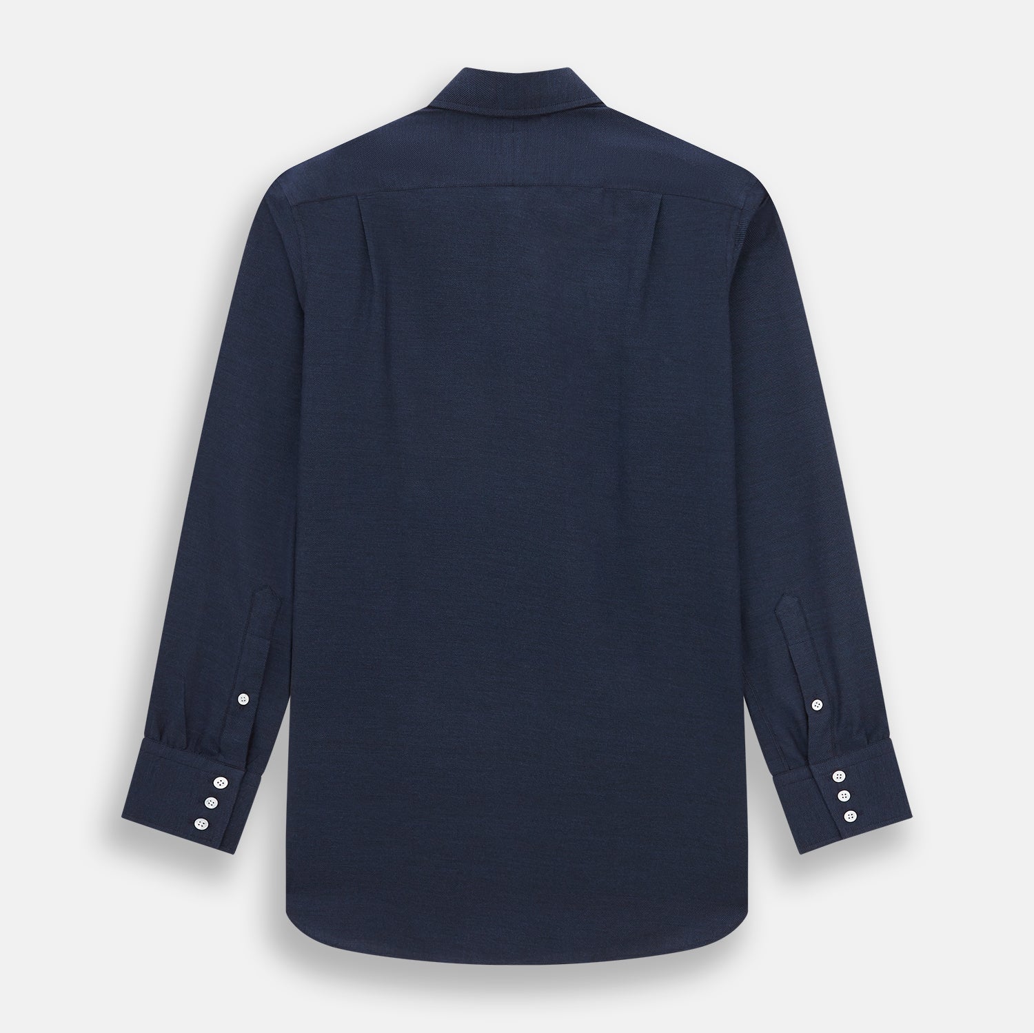 Tailored Fit Navy Cotton Cashmere Belgravia Shirt
