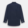 Tailored Fit Navy Cotton Cashmere Belgravia Shirt