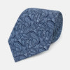 Dark Navy Paisley Silk Tie