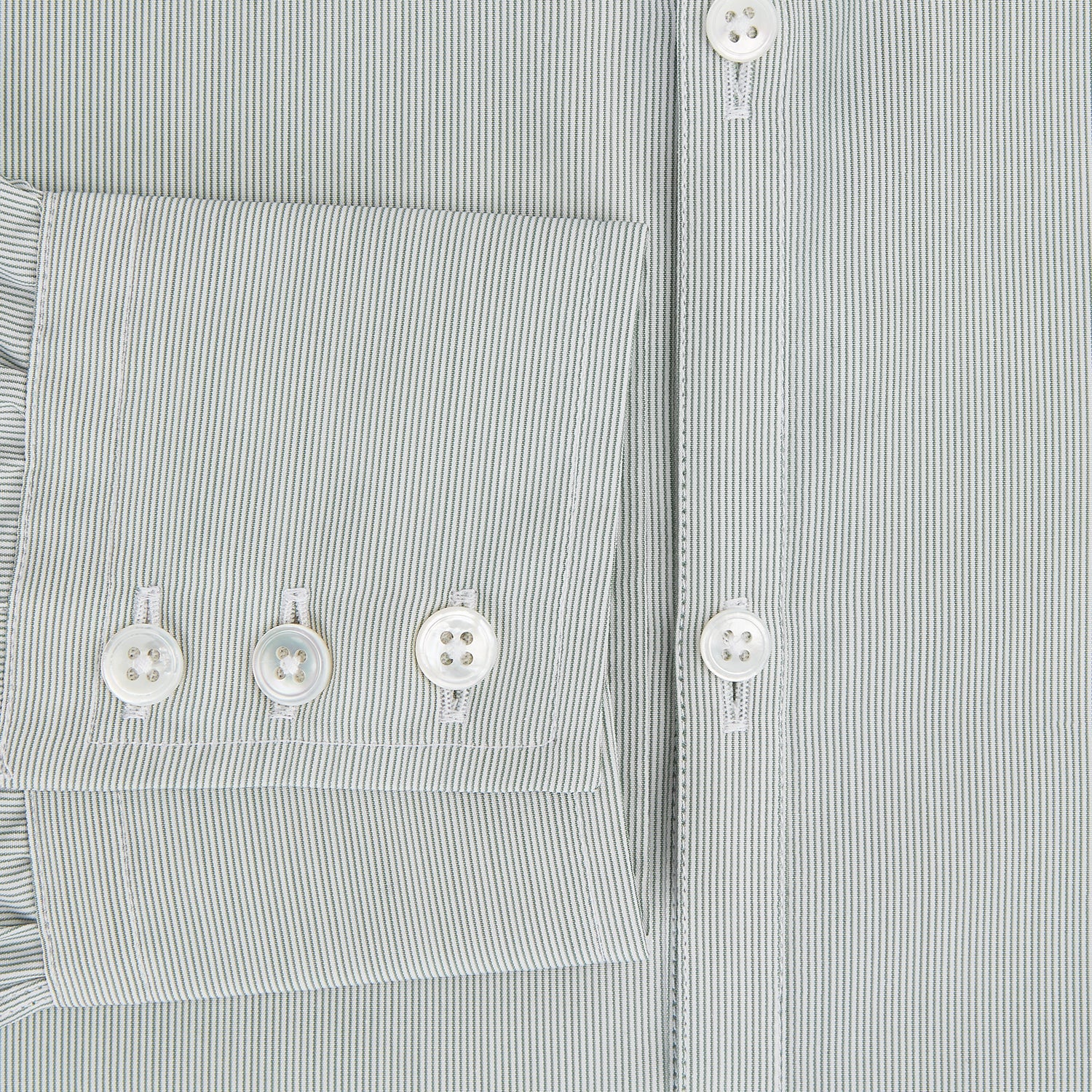 Dark Green Hairline Stripe Westminster Shirt