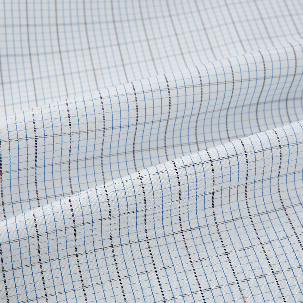 Navy and Blue Multi Grid Check Mayfair Shirt