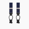Navy Paisley Adjustable Silk Braces