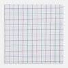 Hand Rolled Pink and Green Grid Check Handkerchief