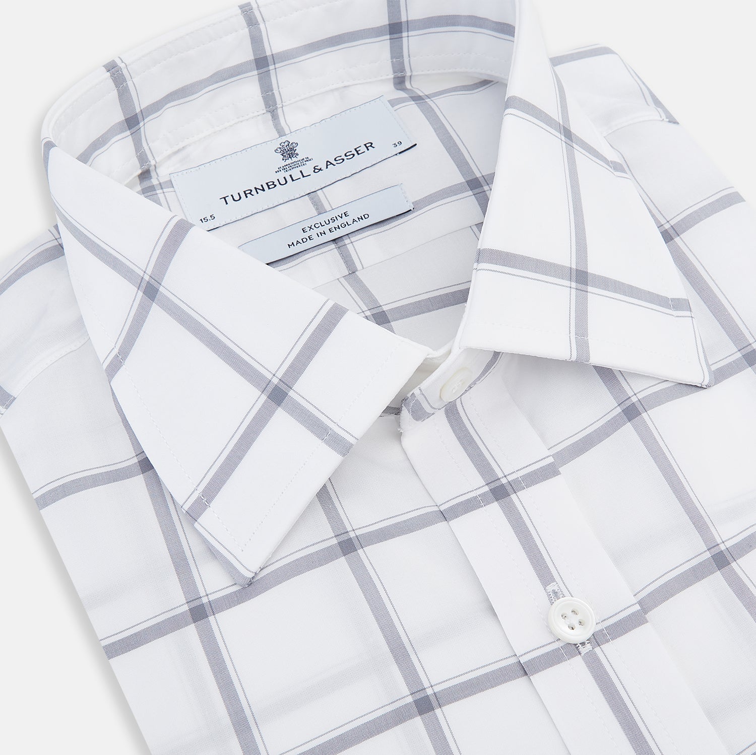 Grey Grid Check Mayfair Sirt