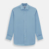 Dr. No Blue Cotton Shirt With Cocktail Cuff As Seen On James Bond