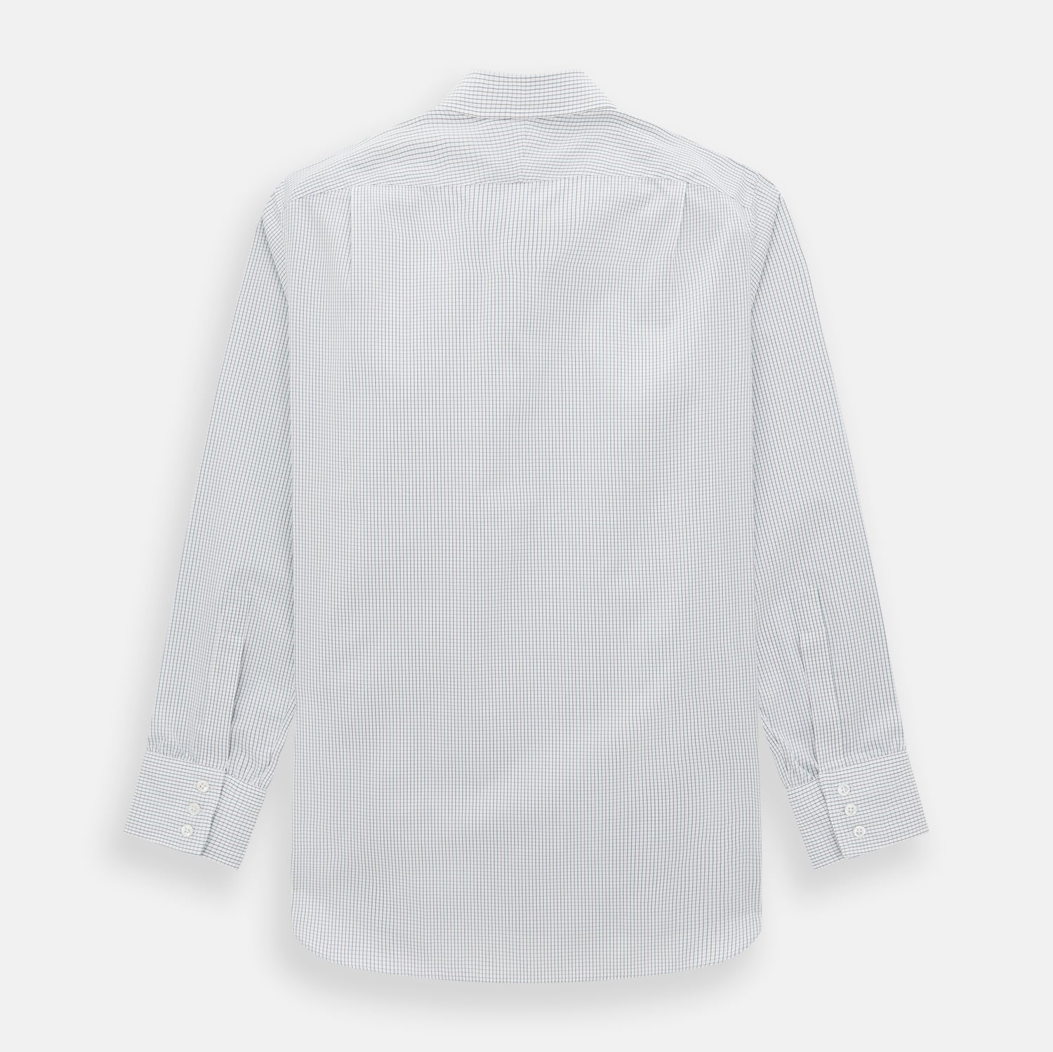 Forest Melange and Red Graph Check Mayfair Shirt