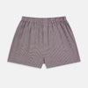 Burgundy Houndstooth Godfrey Boxer Shorts