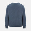 Blue Melange Cashmere Cardigan