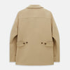 Camel Wellington Double-Breasted Caban Coat