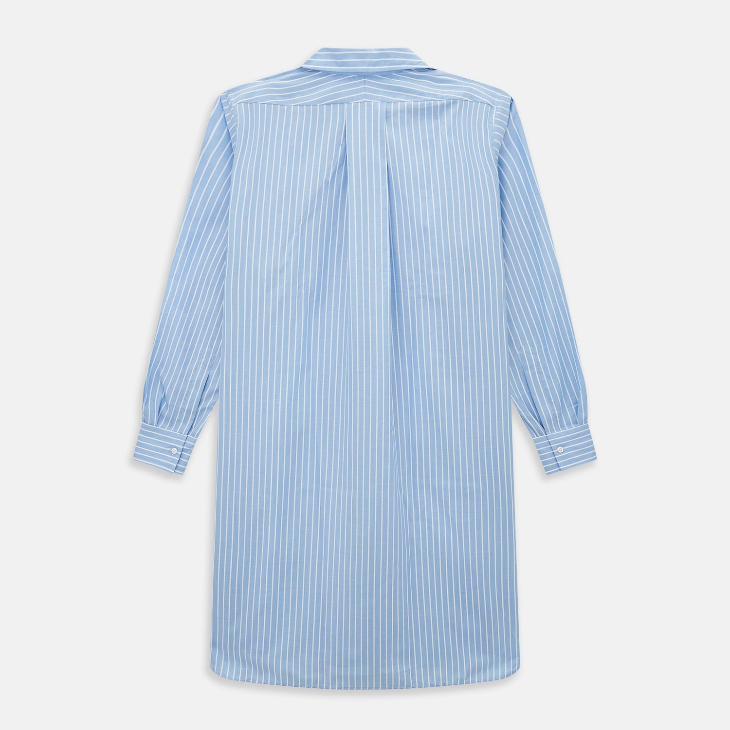 White and Blue Stripe Quarzo Nightshirt