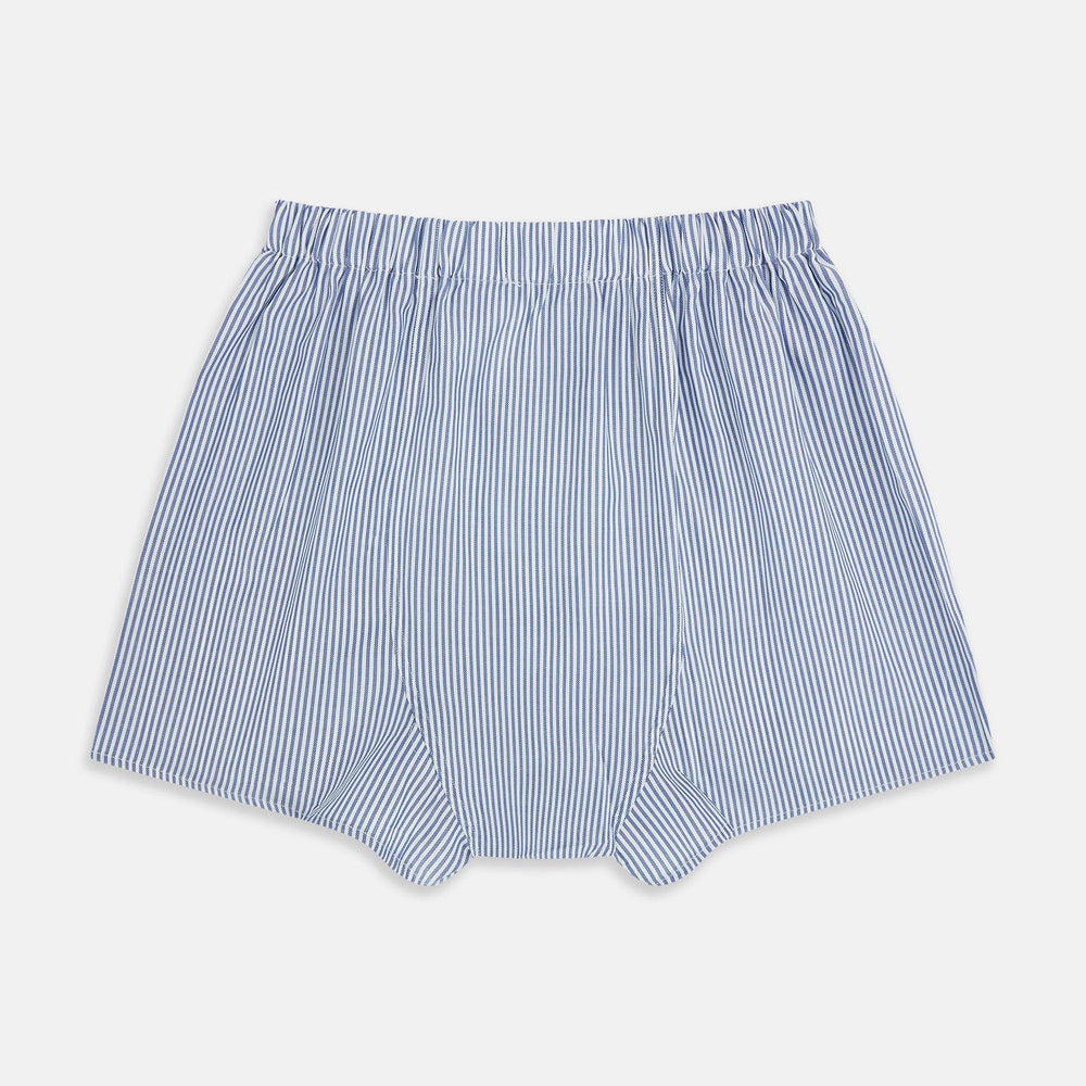 Navy Bengal Stripe Godfrey Boxer Shorts