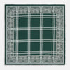 Forest Green Paisley Bandana Patterned Silk Pocket Square