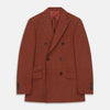 Rust Linen-Wool-Silk Bertie Blazer