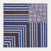 Azzurro Dots and Floral Tile Double-Sided Silk Pocket Square