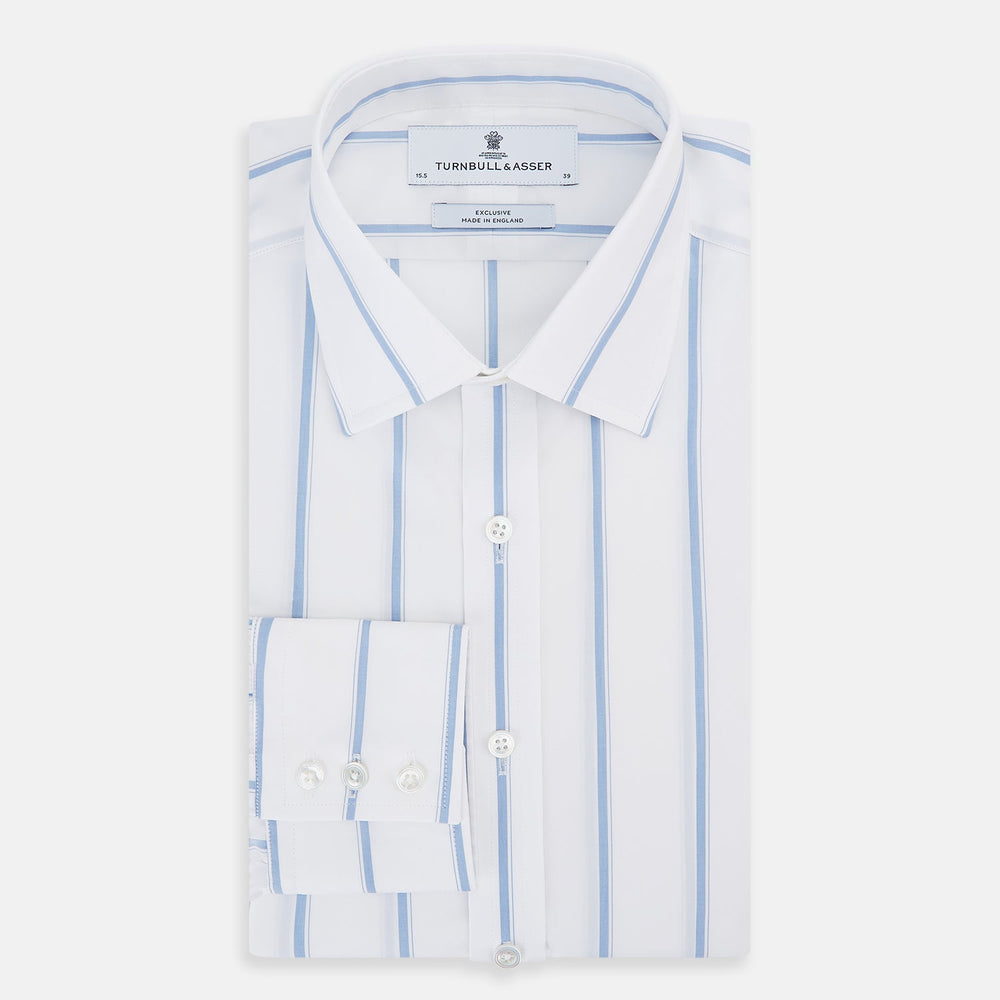 Colony Blue Track Stripe Mayfair Shirt
