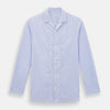 Pale Blue Hairline Stripe Pyjama Shirt