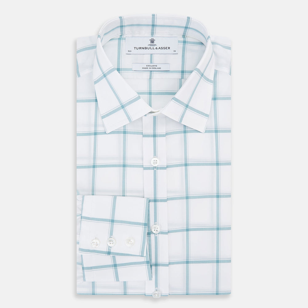 Sage Grid Check Mayfair Shirt