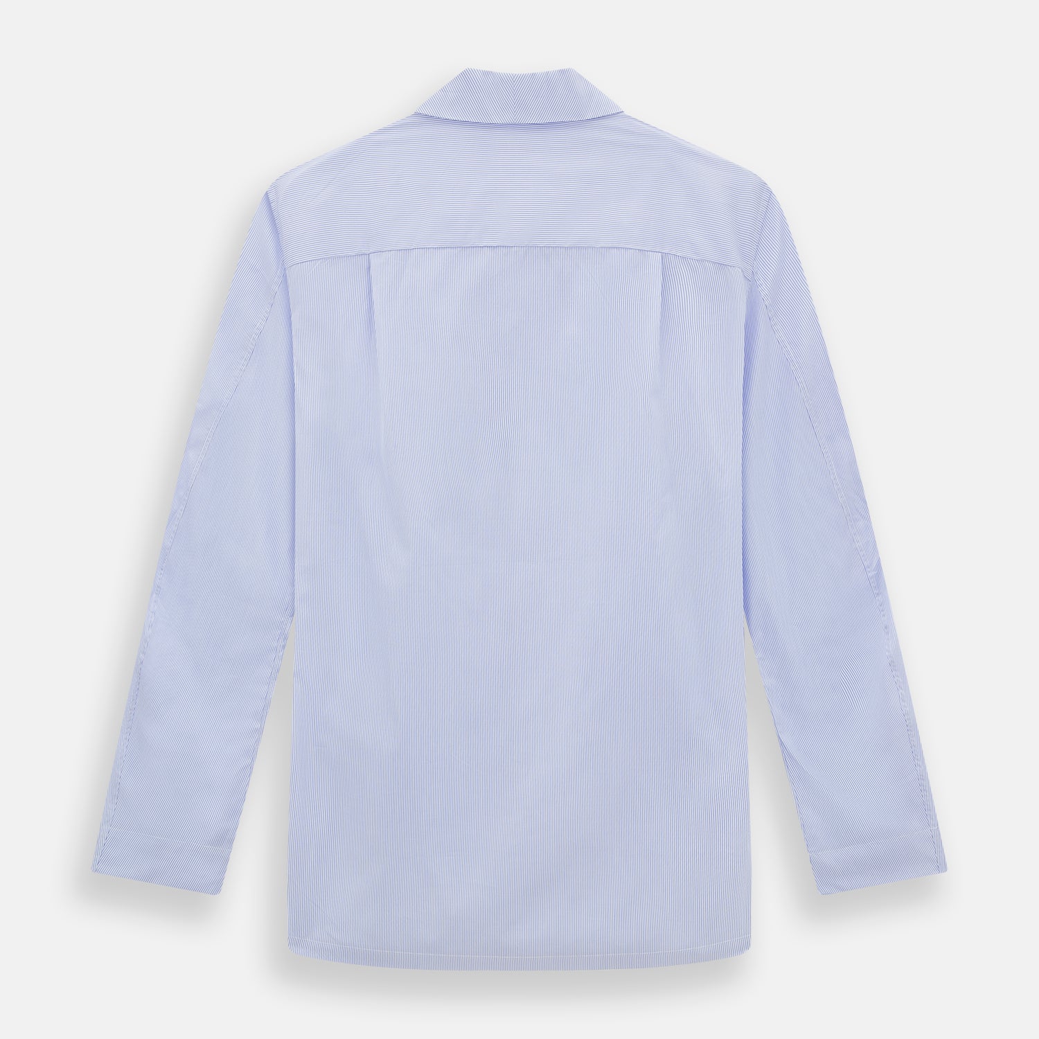 Pale Blue Hairline Stripe Pyjama Shirt