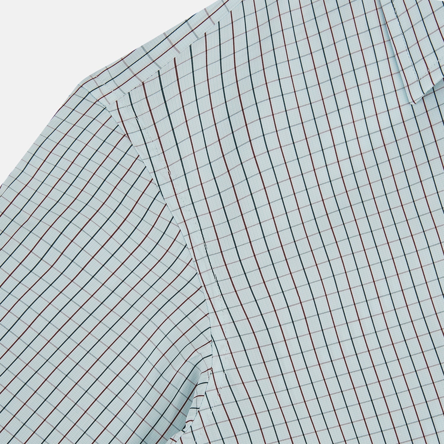 Forest Melange and Red Overlay Grid Check Westminster Shirt