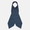 Multicoloured Dark Navy Circle Silk Cravat