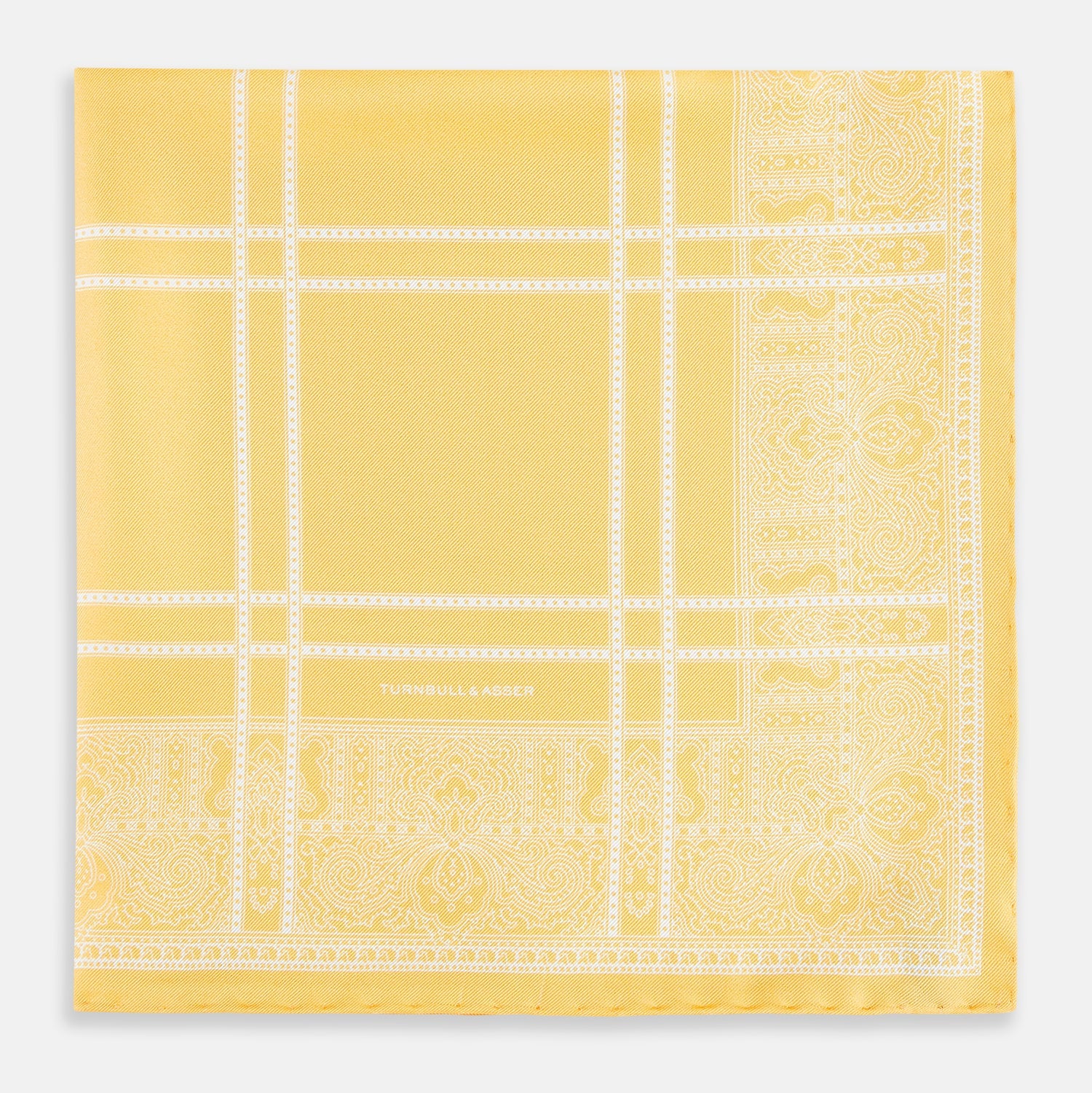 Banana Paisley Bandana Patterned Silk Pocket Square