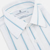 Turquoise Track Stripe Mayfair Shirt