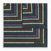 Forest Green Dots and Floral Tile Double-Sided Silk Pocket Square
