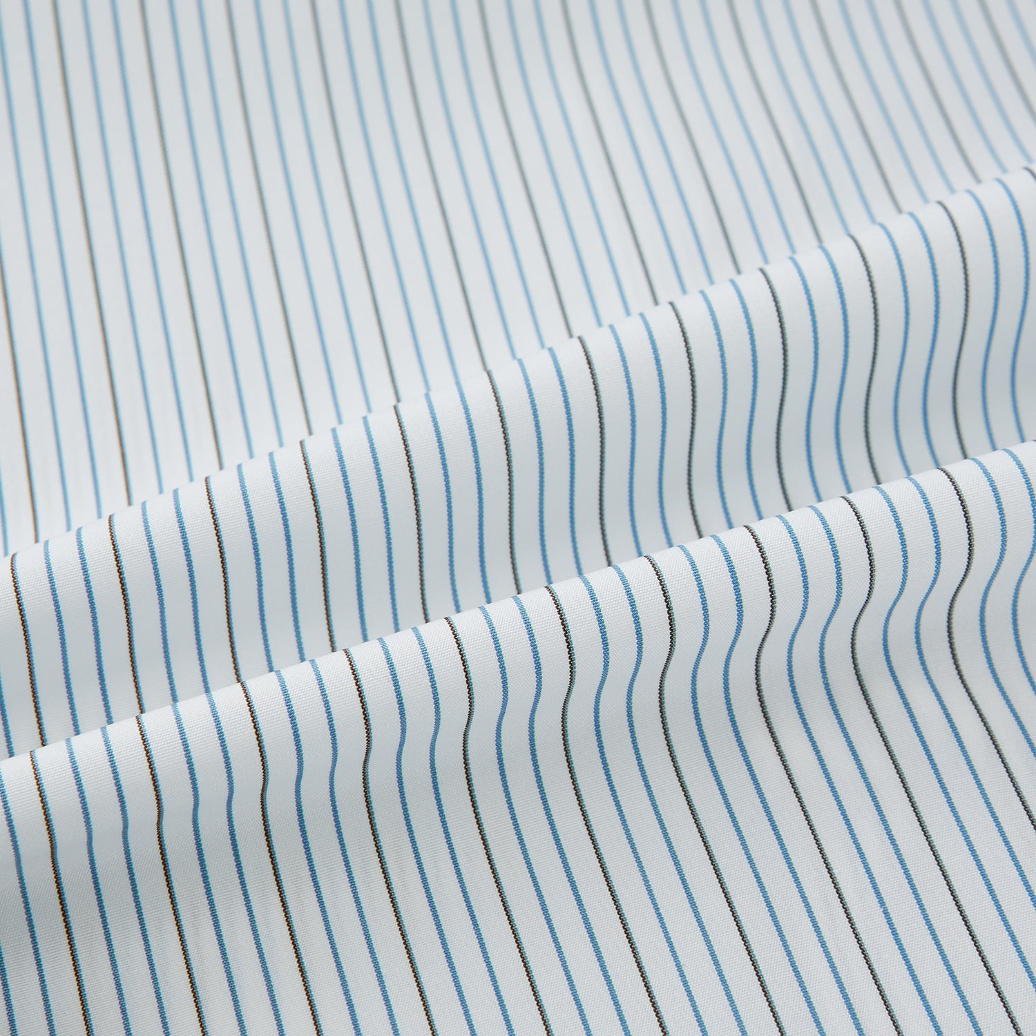 Navy and Brown Pinstripe Mayfair Shirt