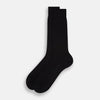 Black Wool Mid-Length Socks