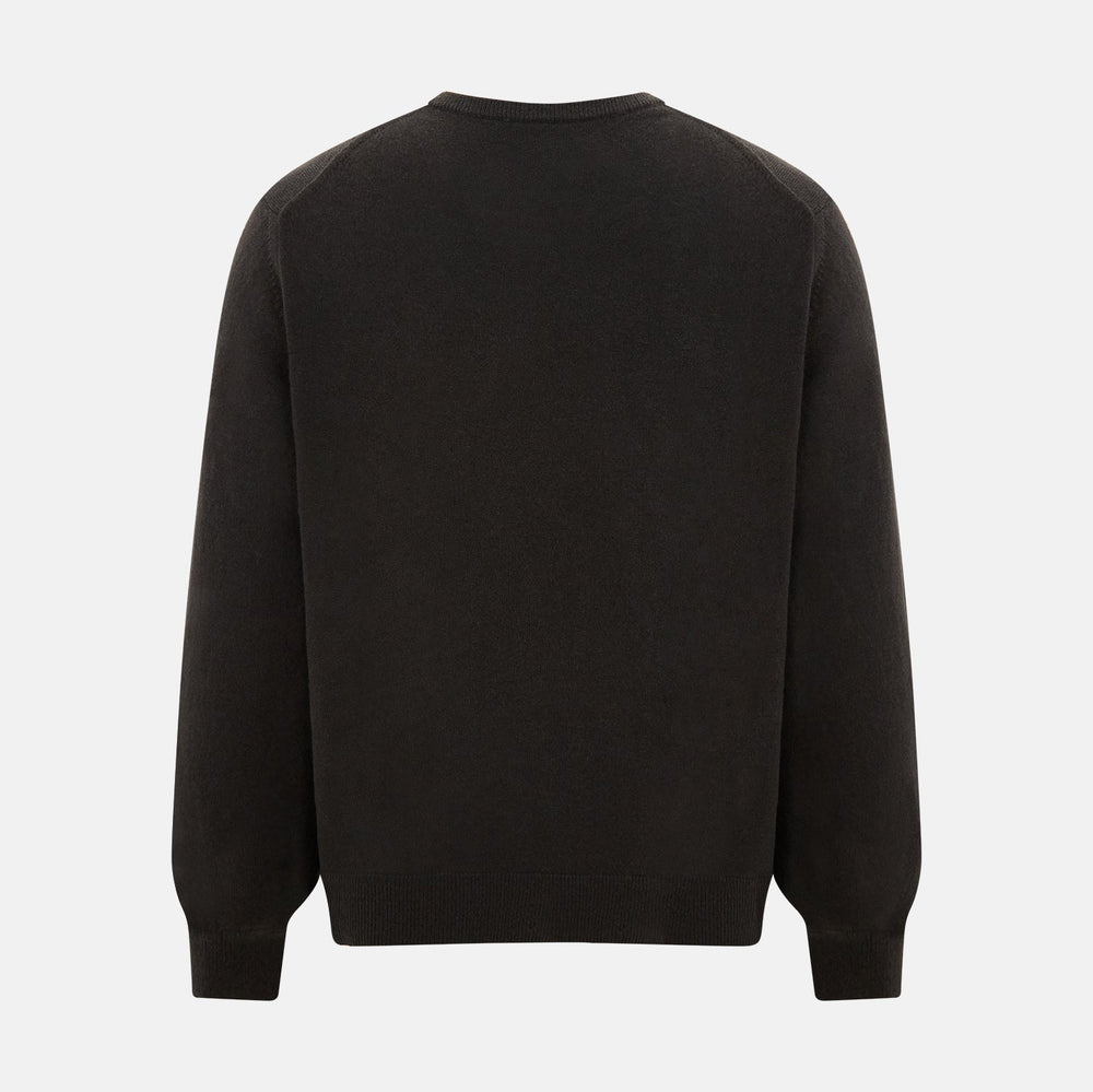 Brown Cashmere Round Neck Jumper