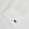 Forest Green and Navy Striped Oval Enamel Cufflinks