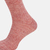 Burgundy Linen Mid-Length Socks